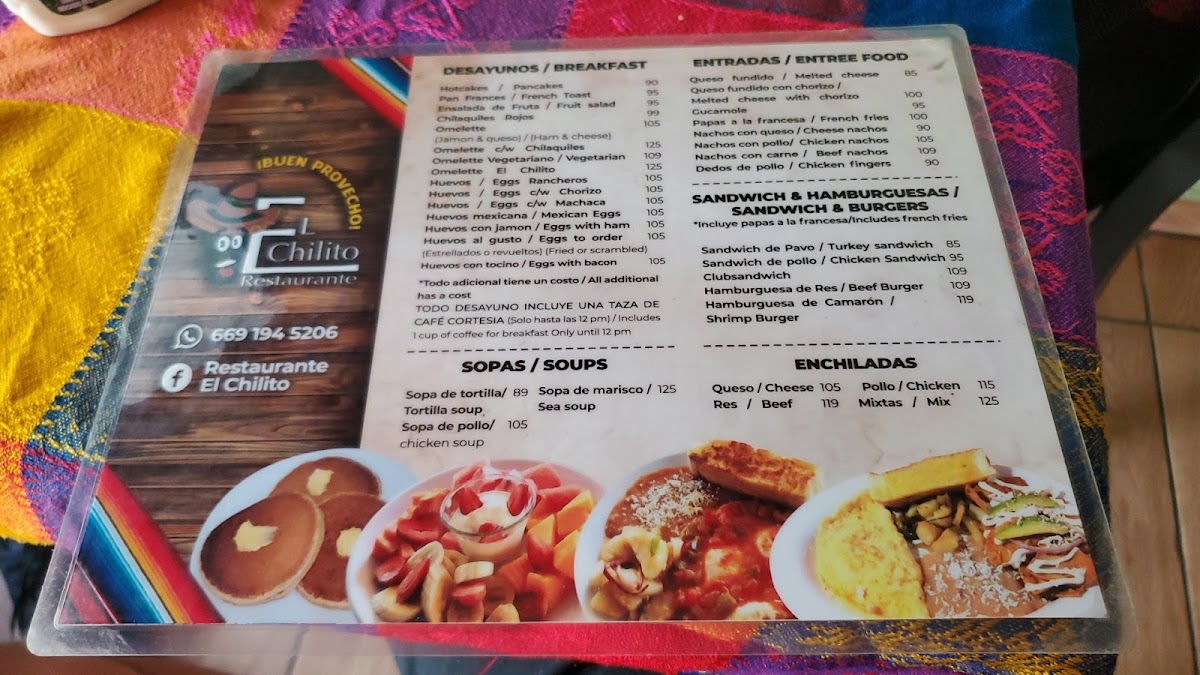 Restaurante El Chilito Menu - Image 3